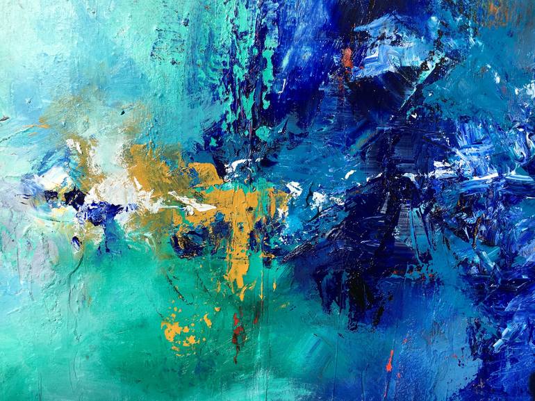 Original Fine Art Abstract Painting by Nicholas Kriefall