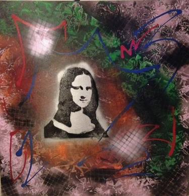 Mixed Media Abstract Post Modern Art By Alfredo Garcia Mona Lisa thumb