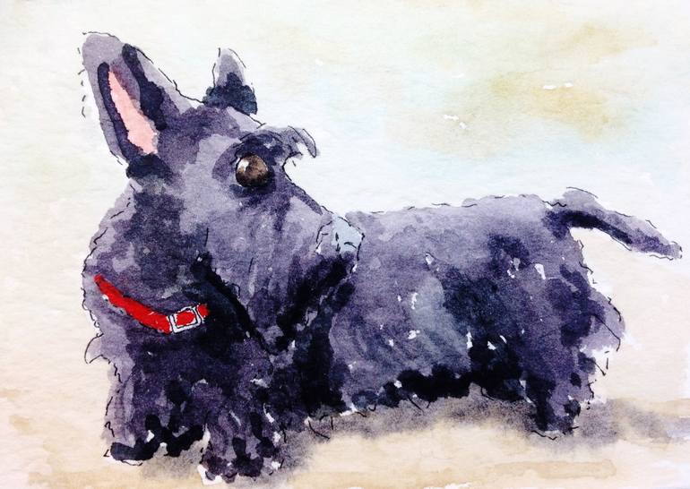 Scottie Dog Painting By Archy Scottie Saatchi Art   1124586 HSC00001 7 