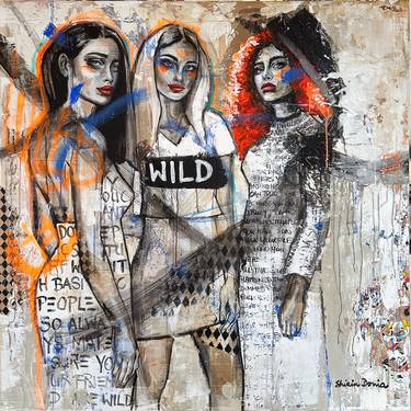 Original Pop Art Women Paintings by Shirin Donia