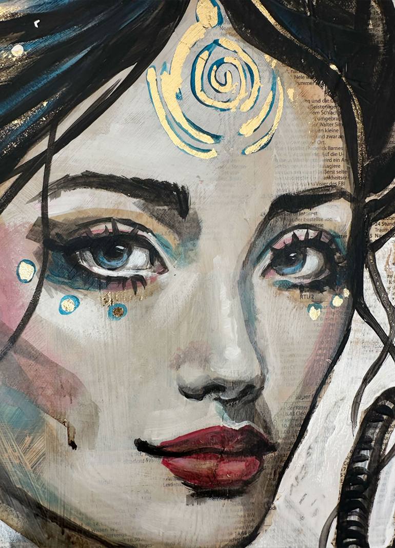 Original Contemporary Women Mixed Media by Shirin Donia