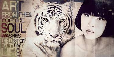 ART TIGER - print on canvas, limited Edition #30/199 thumb