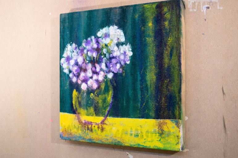 Original Abstract Expressionism Botanic Painting by Antje Kerl-Akkan