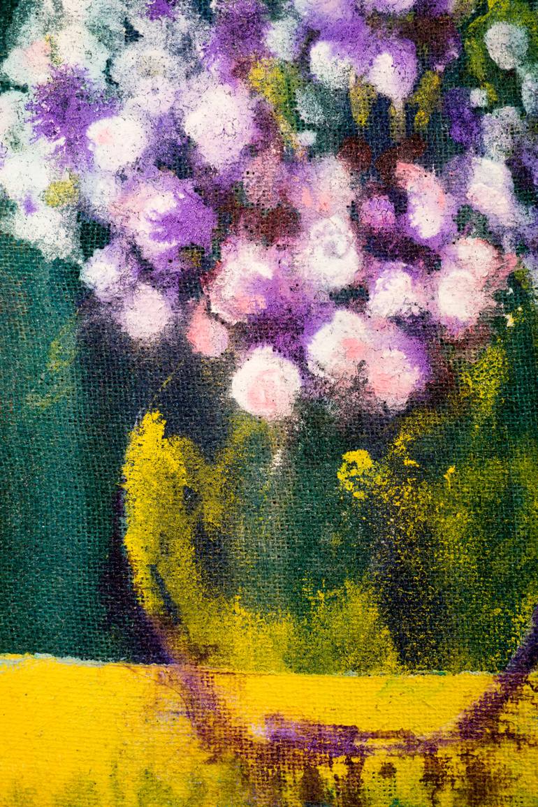 Original Abstract Expressionism Botanic Painting by Antje Kerl-Akkan
