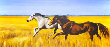 Original Horse Paintings by Antje Kerl-Akkan