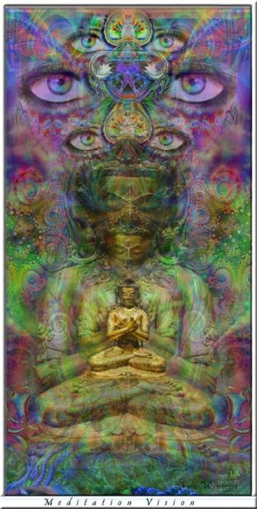 Original Abstract Religion Mixed Media by Jake Armbrust