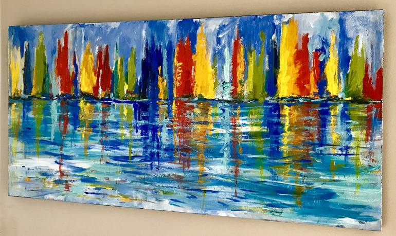 Original Expressionism Abstract Painting by Tansill Stough Anthony