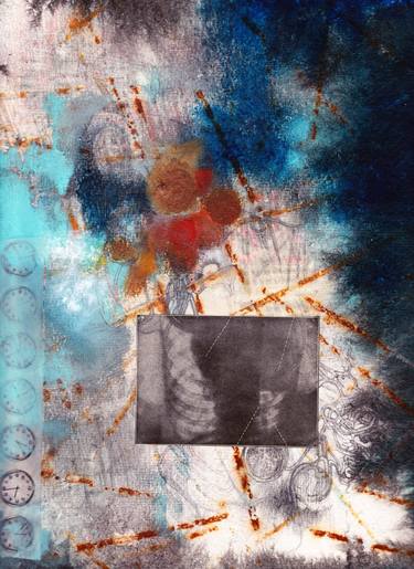 Original Modern Abstract Collage by Jerry Jacobson