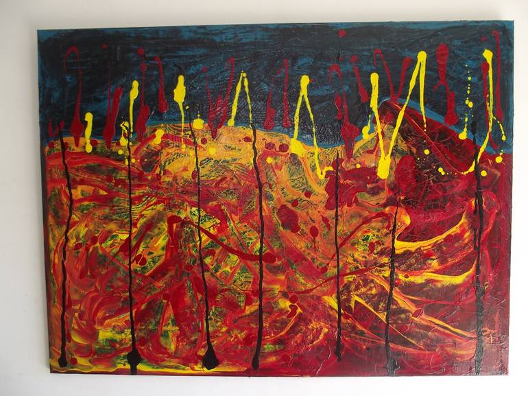 Original Abstract Expressionism Abstract Painting by Chris McSkimming