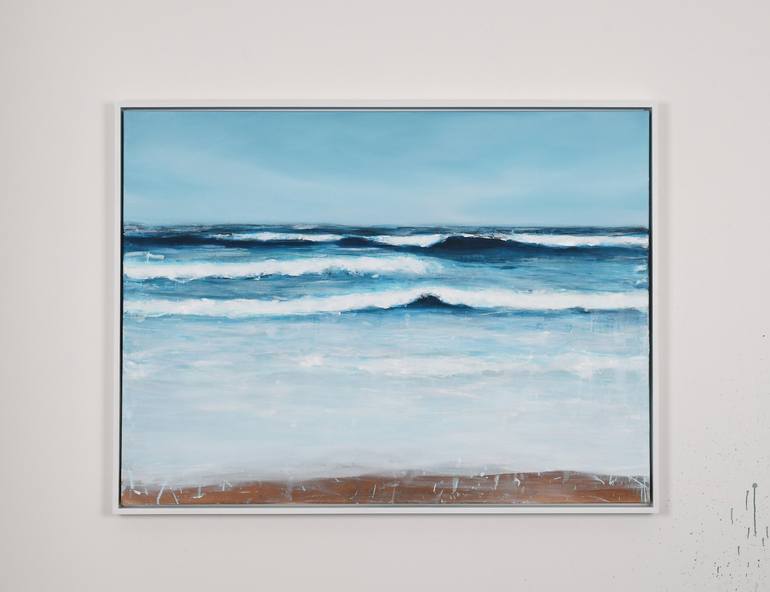 Original Abstract Beach Painting by Jeremy Prim