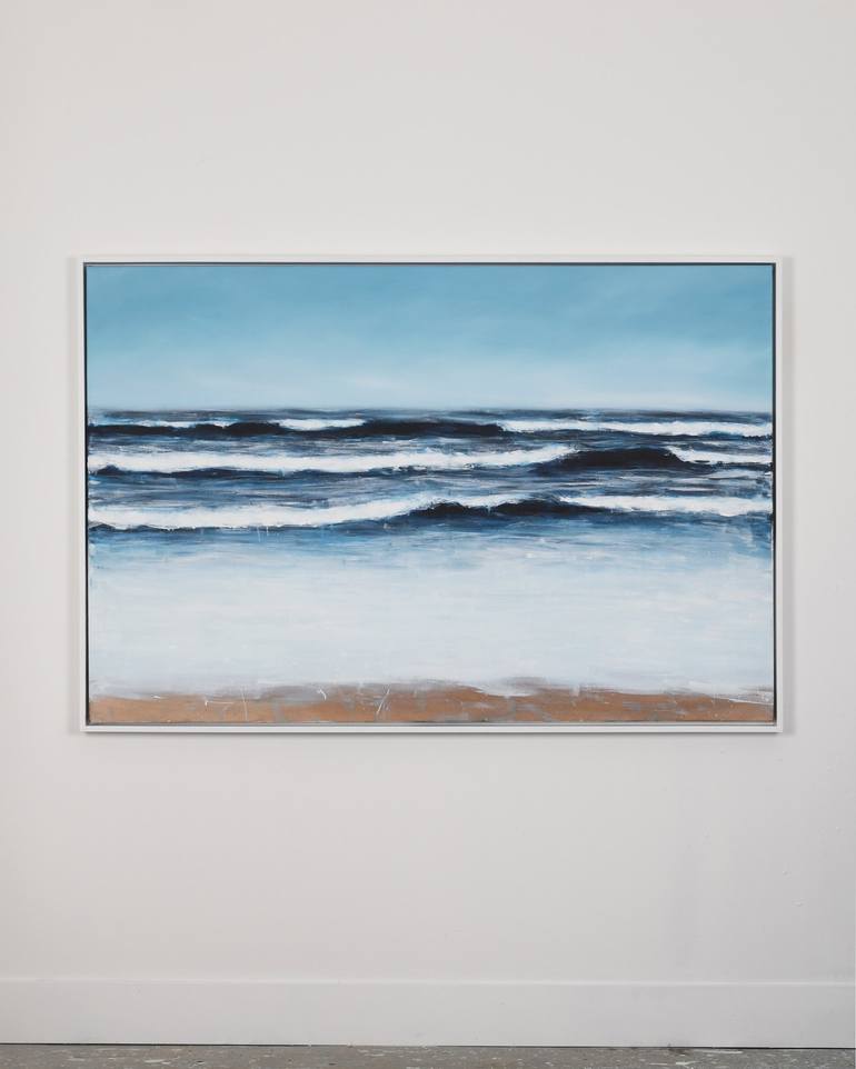 Original Abstract Beach Painting by Jeremy Prim