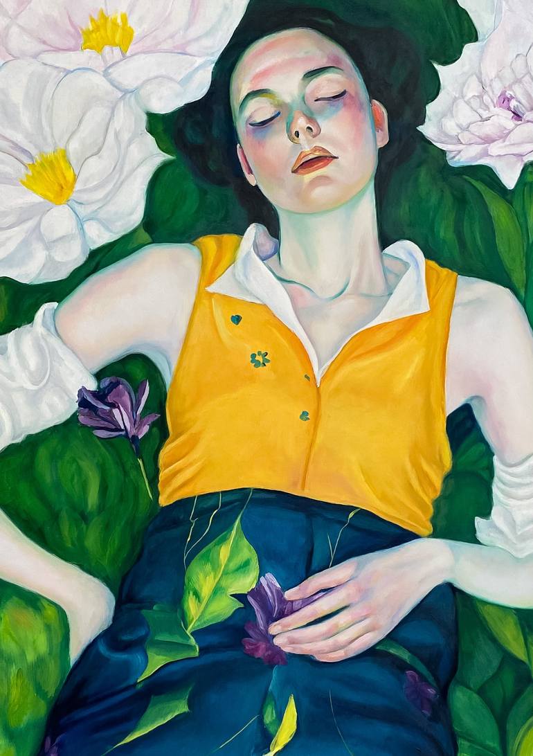 Original Contemporary Women Painting by Terri Duan