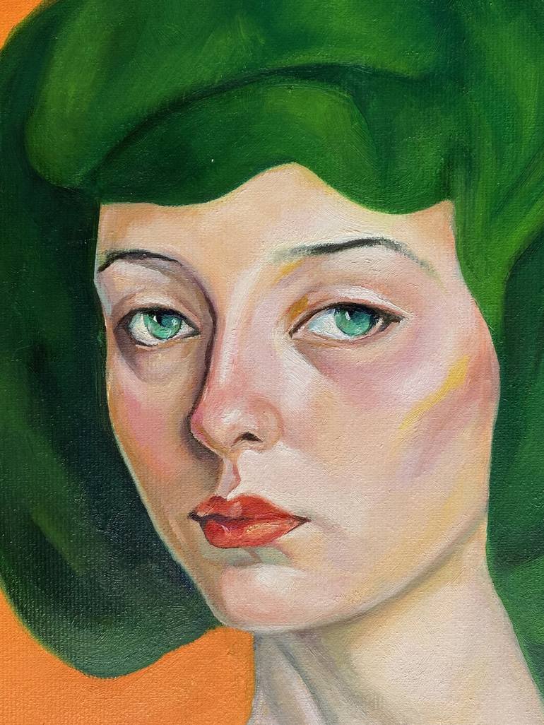 Green Painting by Terri Duan | Saatchi Art