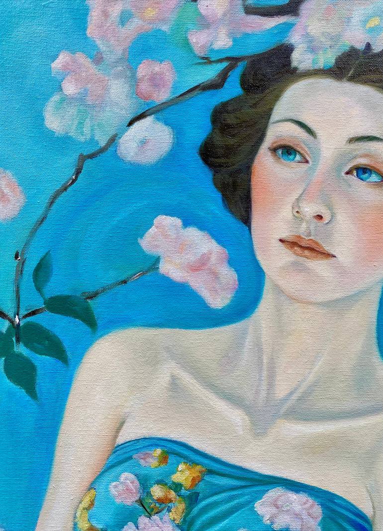 Original Color Field Painting People Painting by Terri Duan