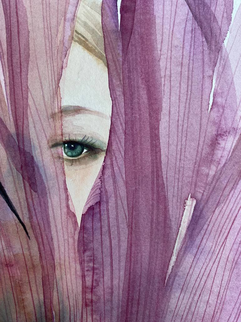 Original Figurative Botanic Painting by Terri Duan