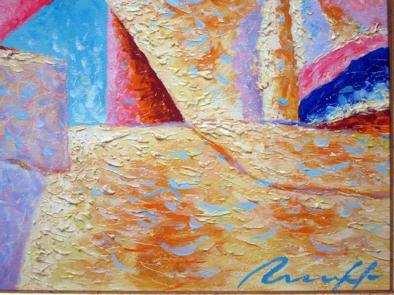 Original Abstract Expressionism Abstract Painting by Sergey Lipovtsev