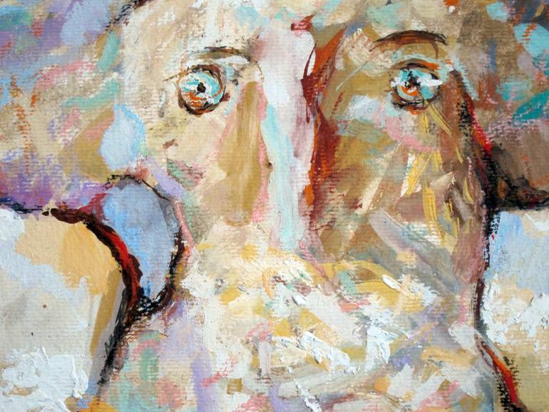 Original Abstract Expressionism Pop Culture/Celebrity Painting by Sergey Lipovtsev