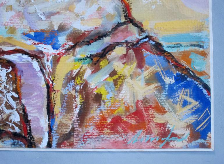 Original Abstract Expressionism Pop Culture/Celebrity Painting by Sergey Lipovtsev