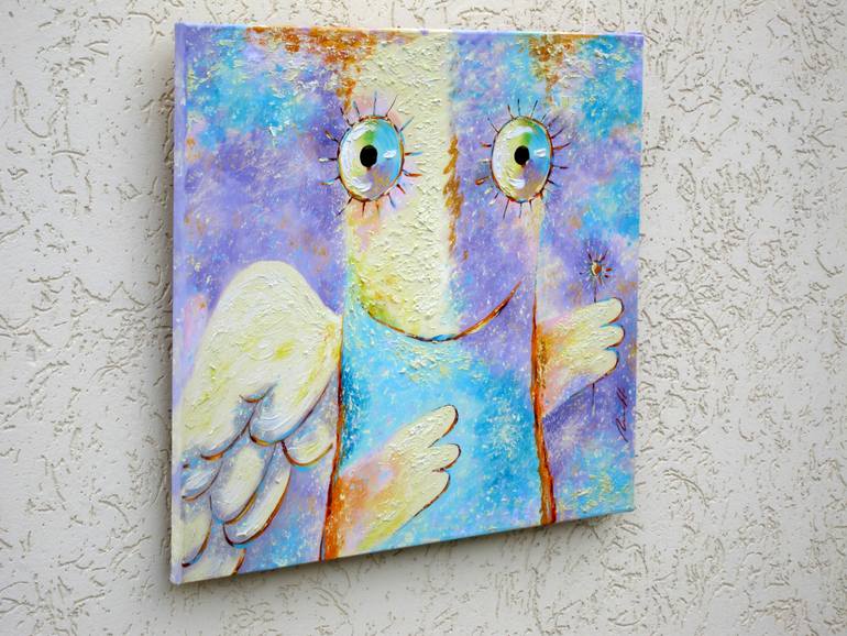 Original Abstract Expressionism Fantasy Painting by Sergey Lipovtsev