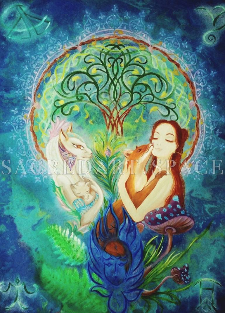 celtic tree of life painting