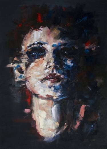Print of Expressionism Portrait Paintings by Davide Cambria