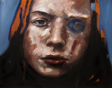 Original Abstract Expressionism Portrait Paintings by Davide Cambria