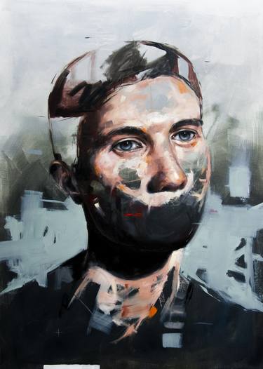 Original Abstract Expressionism Portrait Paintings by Davide Cambria