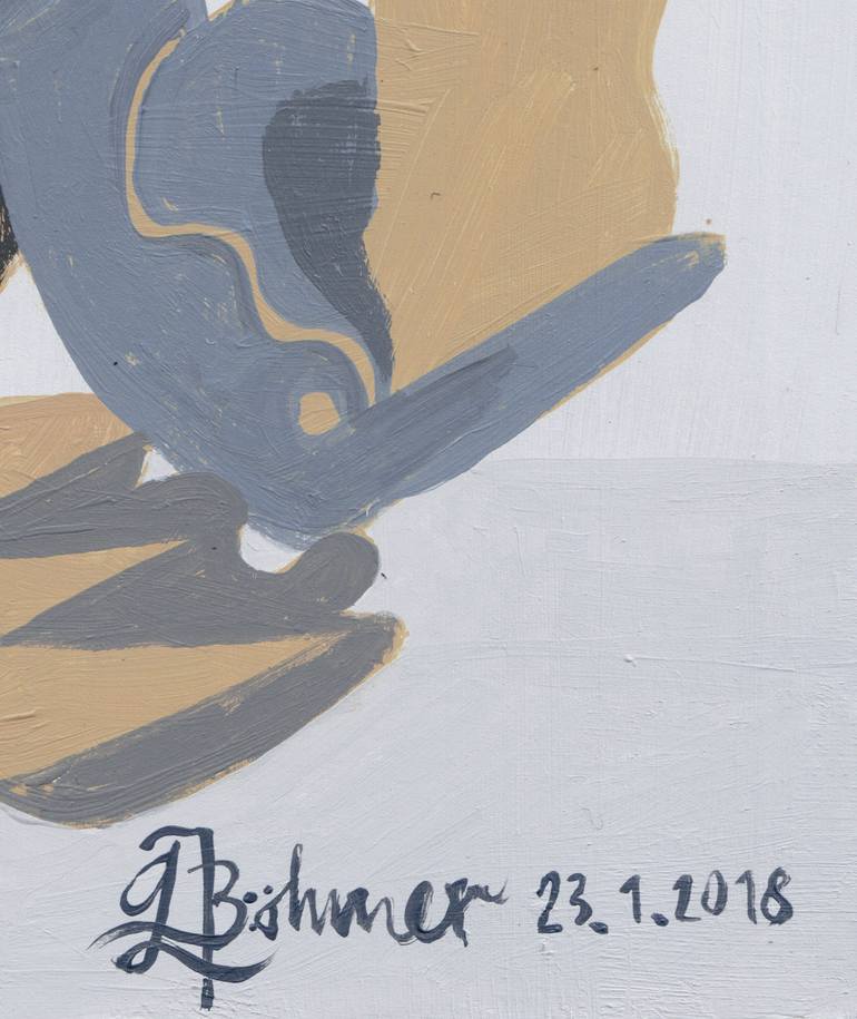 Original Abstract People Painting by Gabriel Böhmer