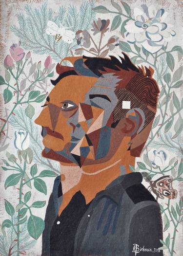Self-Portrait With Roses and Moths thumb