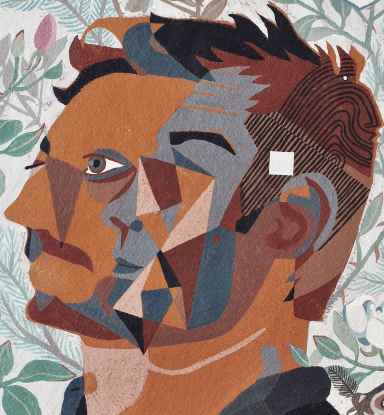 Original Conceptual People Painting by Gabriel Böhmer