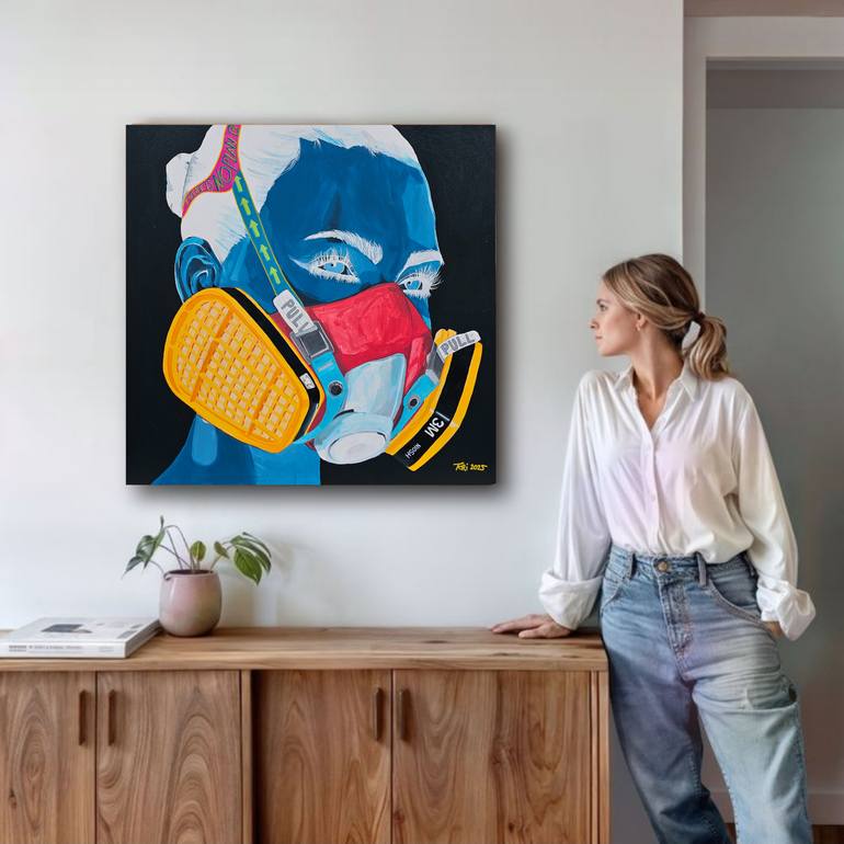 Original Abstract Expressionism Pop Culture/Celebrity Painting by T Angeline