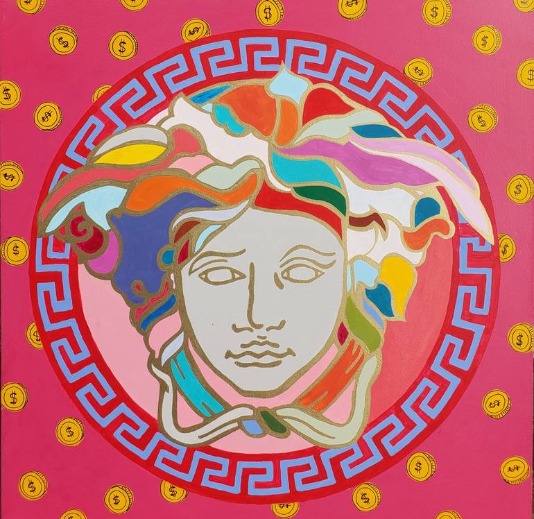 Pink Versace Painting by T angeline | Saatchi Art