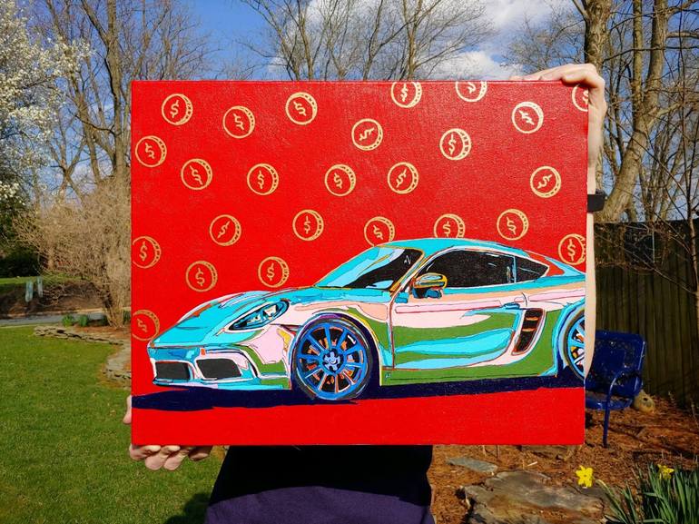 Original Car Painting by T angeline