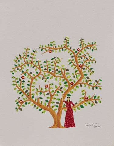 Original Contemporary Nature Painting by Hemavathy Guha