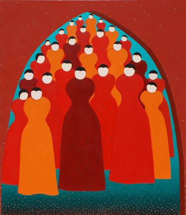 Original Figurative People Paintings by Hemavathy Guha