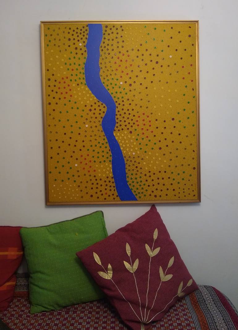 Original Abstract Landscape Painting by Hemavathy Guha