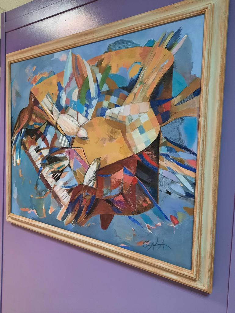 Original Expressionism Music Painting by Galya Koleva