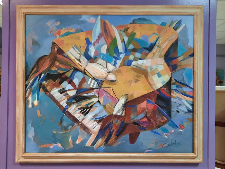 Original Expressionism Music Painting by Galya Koleva