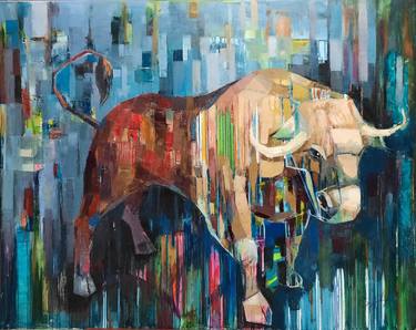 Original Abstract Expressionism Animal Paintings by Galya Koleva