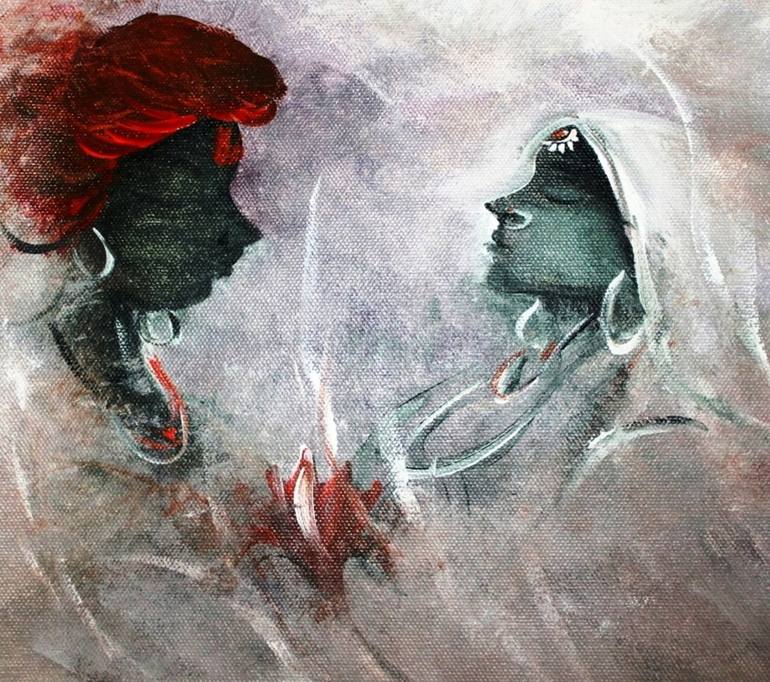 Fist Love PAINTING BY ATMA - Print