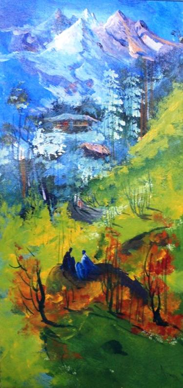 Original Abstract Landscape Painting by AMEYA GHONE