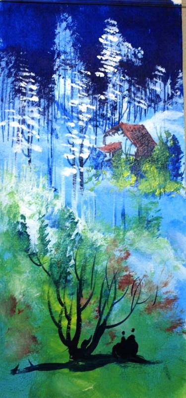 Original Abstract Landscape Painting by AMEYA GHONE