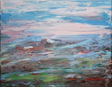 Print of Abstract Expressionism Landscape Paintings by Rafal Tomasz Urbaniak