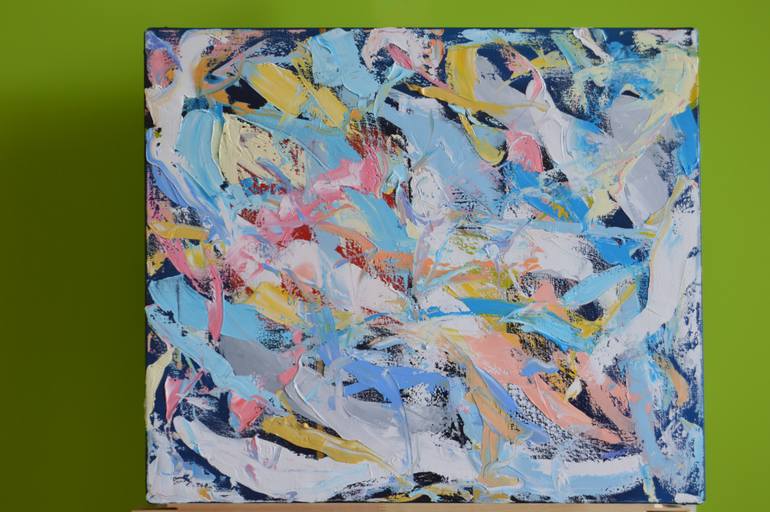 Original Abstract Expressionism Abstract Painting by Rafal Tomasz Urbaniak
