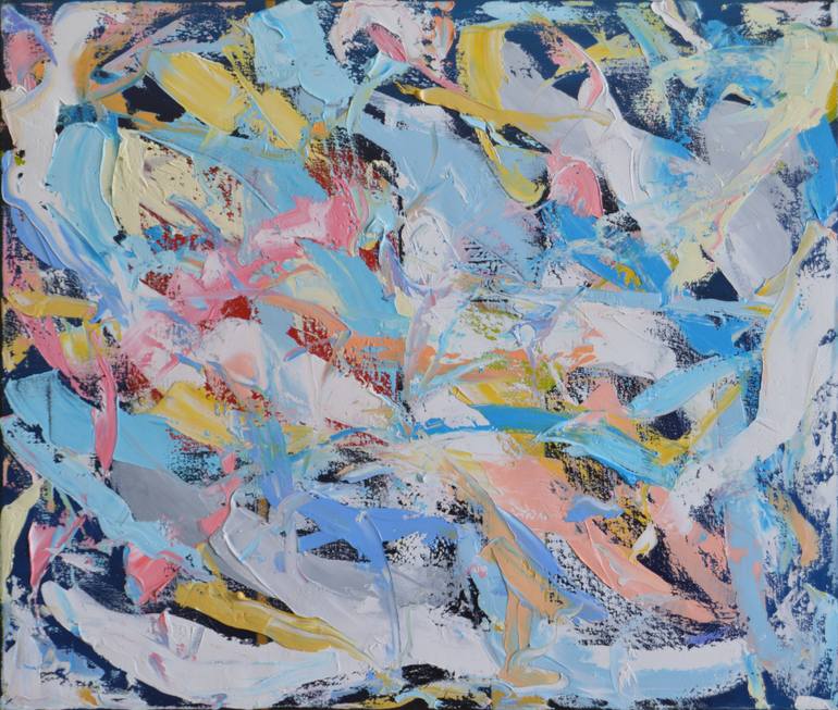 Original Abstract Expressionism Abstract Painting by Rafal Tomasz Urbaniak