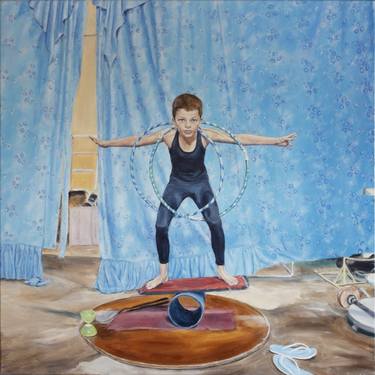 Original Figurative Sport Paintings by Rafal Tomasz Urbaniak