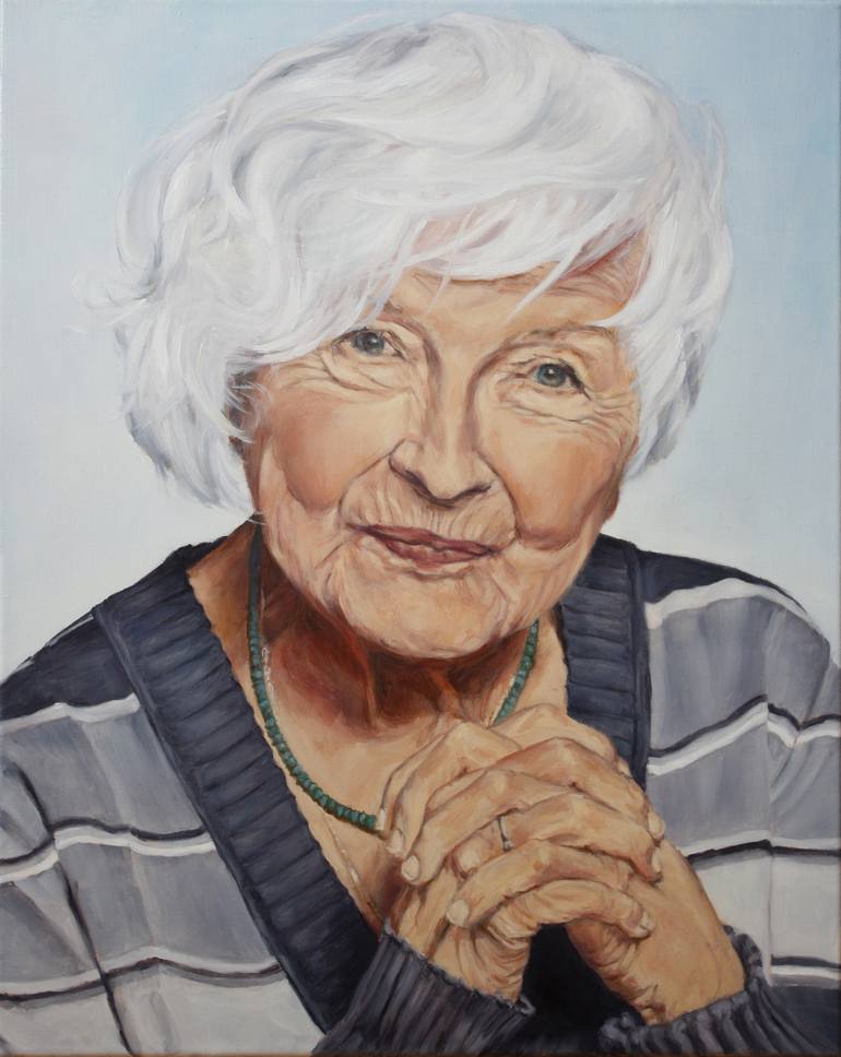 Old Lady Painting by Rafal Tomasz Urbaniak Saatchi Art