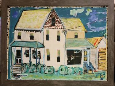 Original Home Painting by Leslie Byrne