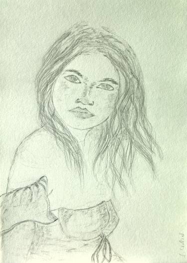 Original Expressionism Portrait Drawings by Sigrid Walser