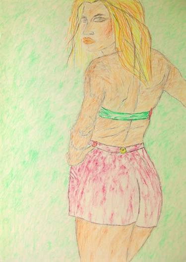 Original Fashion Drawings by Sigrid Walser